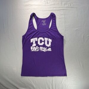 Blue 84 Texas Christian University Slightly Sheer College Tank women's XL